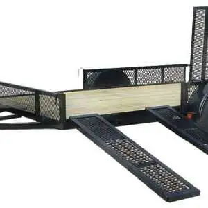 Carry-On 7x12 Treated Wood Floor Trailer with Side Mount Ramps