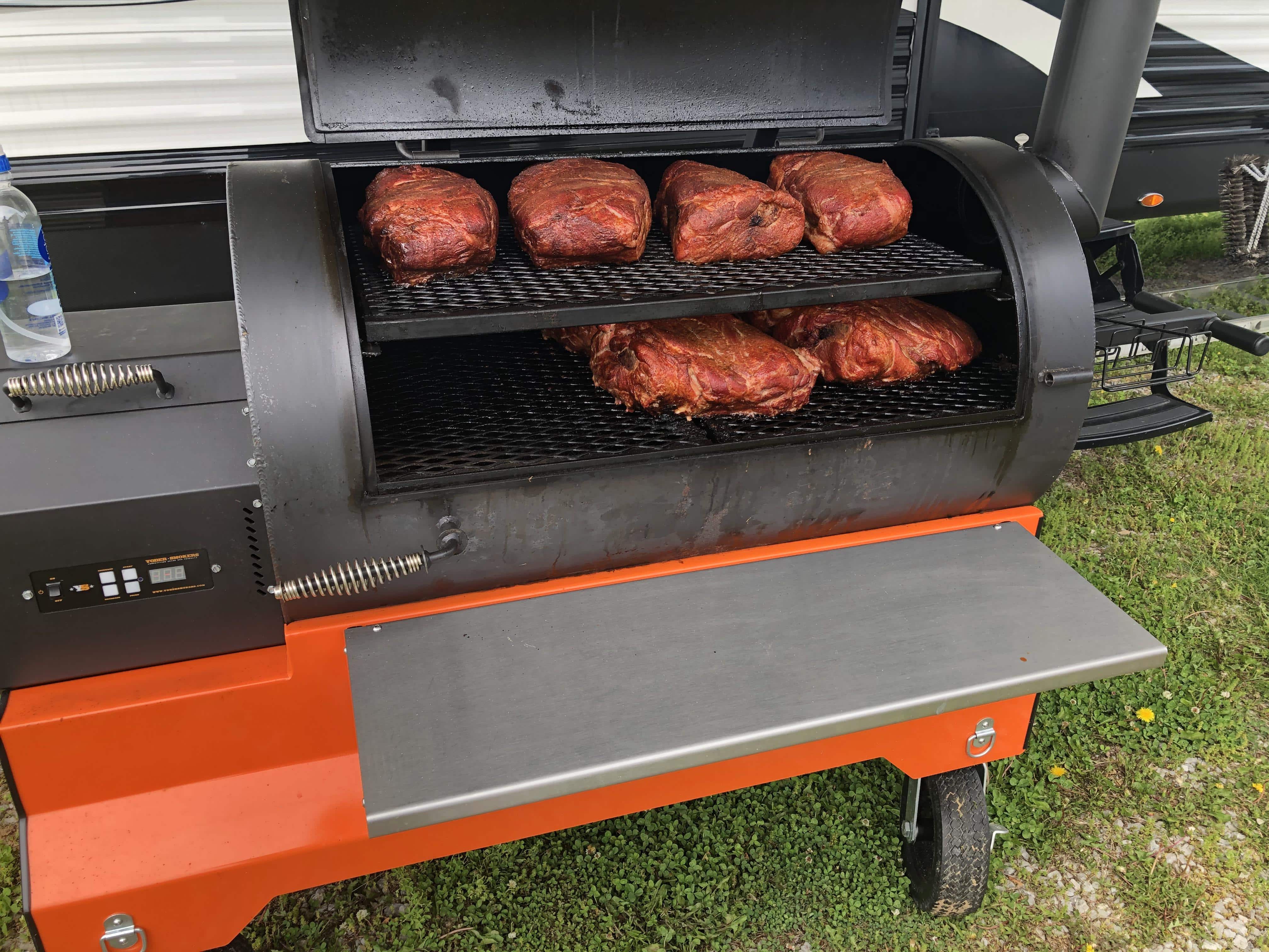 Yoder Smokers in action