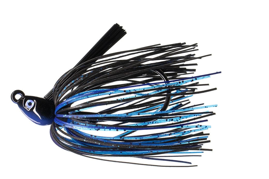 Dirty Jigs NJSJBB-12 No-Jack Swim Jig; Black & Blue; 1/2oz