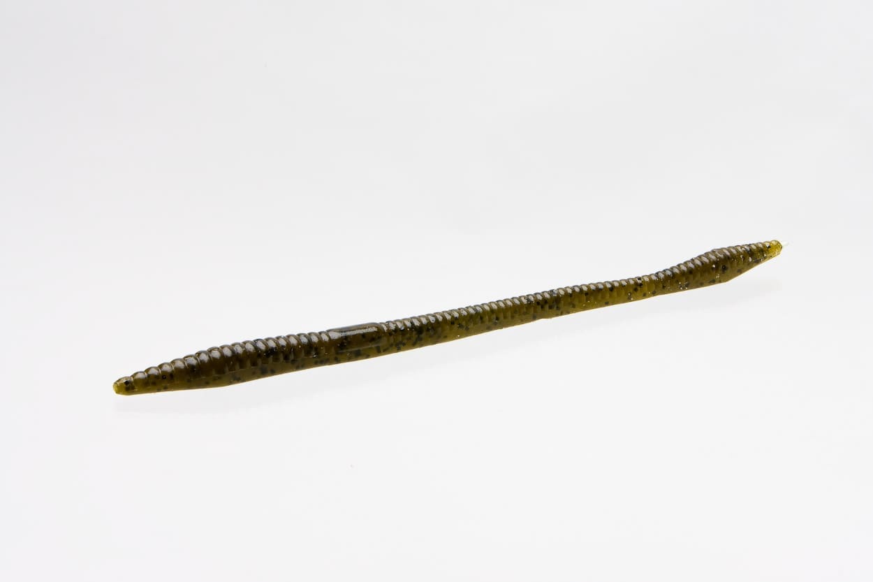 ZOOM 006-025 ZOOM Trick Worm 6.5" Green Pumpkin