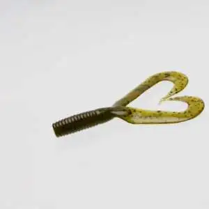ZOOM 020-025 ZOOM Creepy Crawler Twin Tail 3" Green Pumpkin