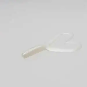 ZOOM 020-045 ZOOM Creepy Crawler Twin Tail 3" White Pearl