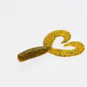 ZOOM 034-097 ZOOM Fat Albert Twin Tail 3.5" Rootbeer Pepper Green