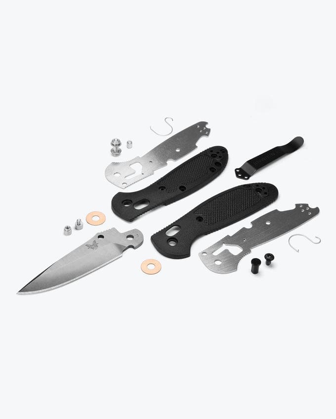 Mini Griptilian® Drop-Point Knife - Black Grivory® - Image 5