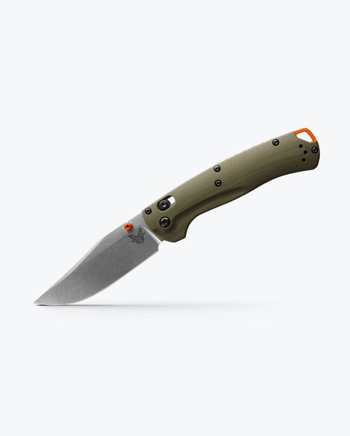 Taggedout Clip-Point Knife - OD Green G10 Handle