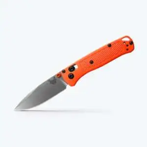 Mini Bugout® Drop-Point Knife - Orange Grivory® Handle