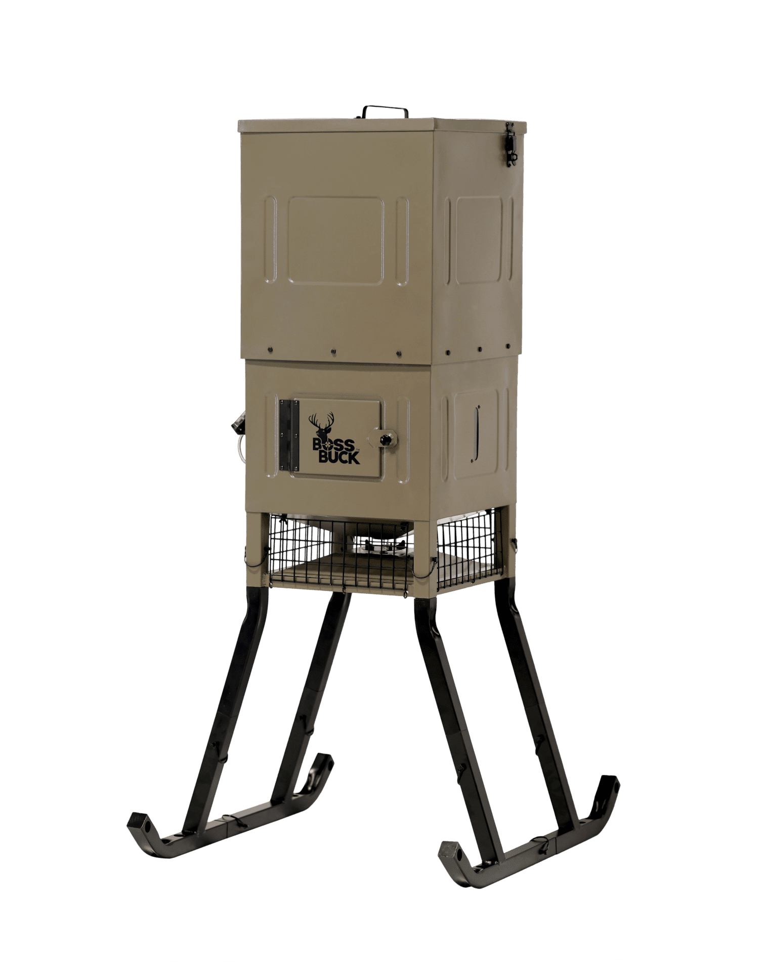 300# STAND & FILL SLED FEEDER W/ DIVERTER PLATE & SOLAR PANEL