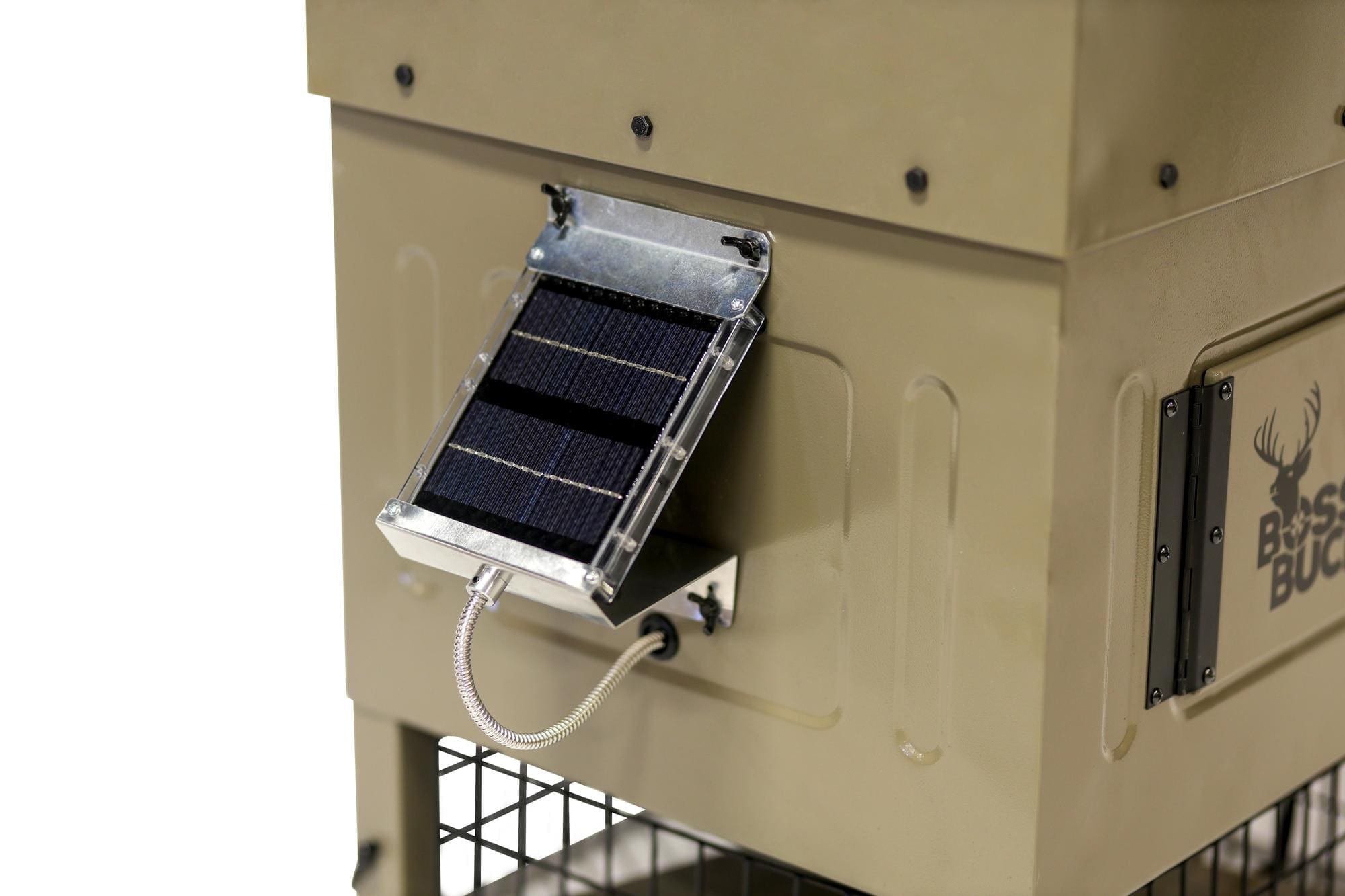 300# STAND & FILL SLED FEEDER W/ DIVERTER PLATE & SOLAR PANEL - Image 3