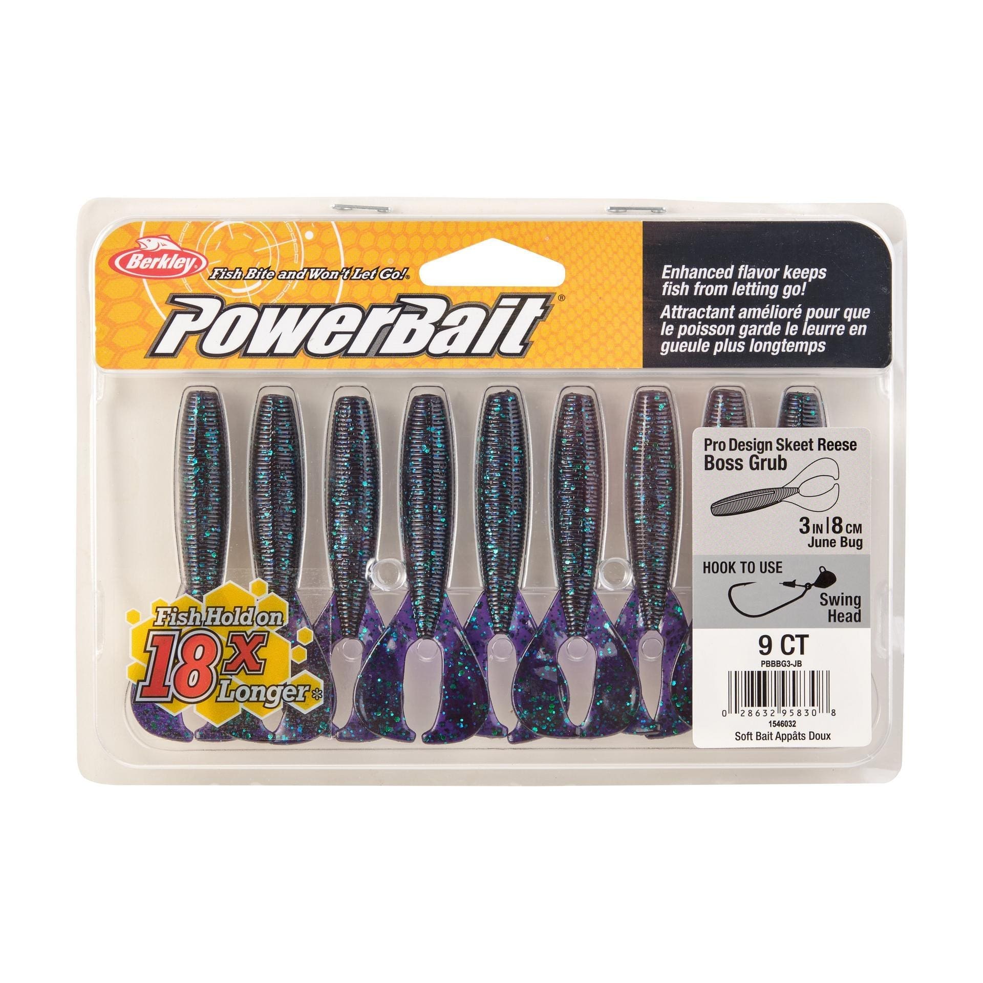 BerkleyPowerBait? The Boss Grub/Blister/Black Blue Fleck - Image 4