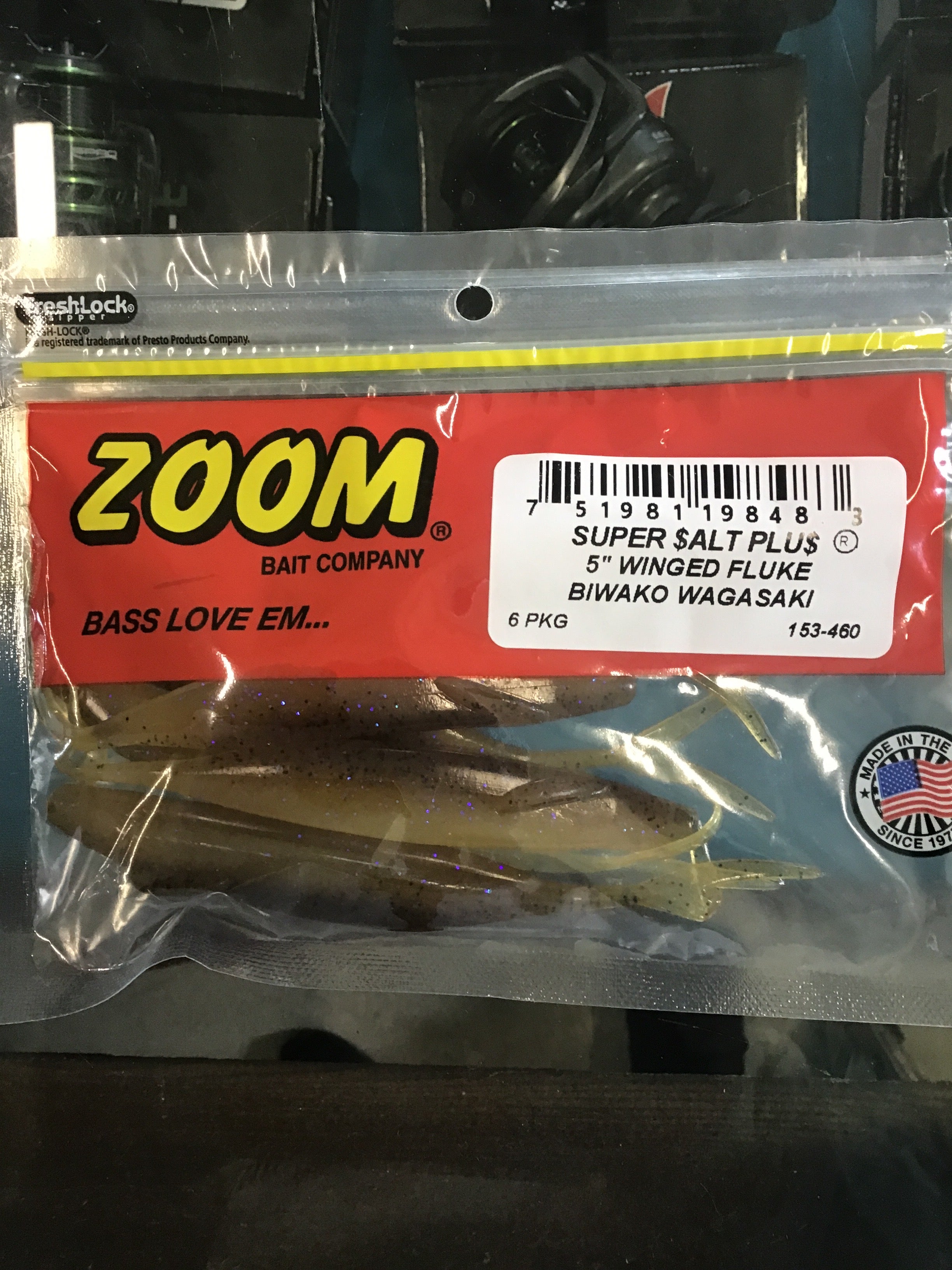 Zoom Winged Fluke 5in Biwako Wagasaki 6pk - Image 2