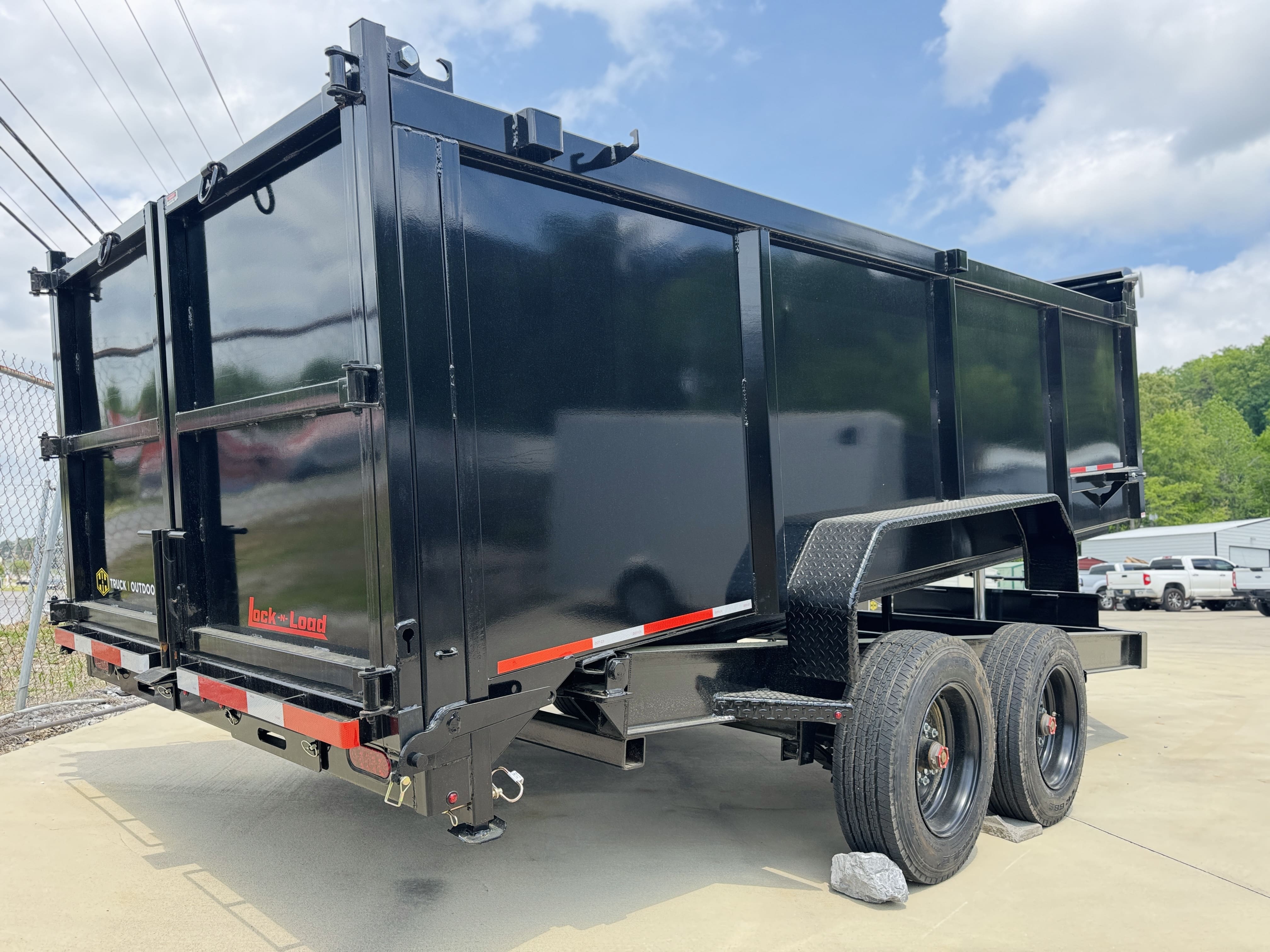 Caliber Trailers - CALDTXD716S4 - 7X16 16K DUMP TRAILER - 4' SIDES - Image 5