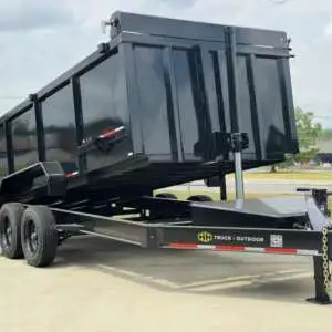 Caliber Trailers - CALDTXD716S4 - 7X16 16K DUMP TRAILER - 4' SIDES
