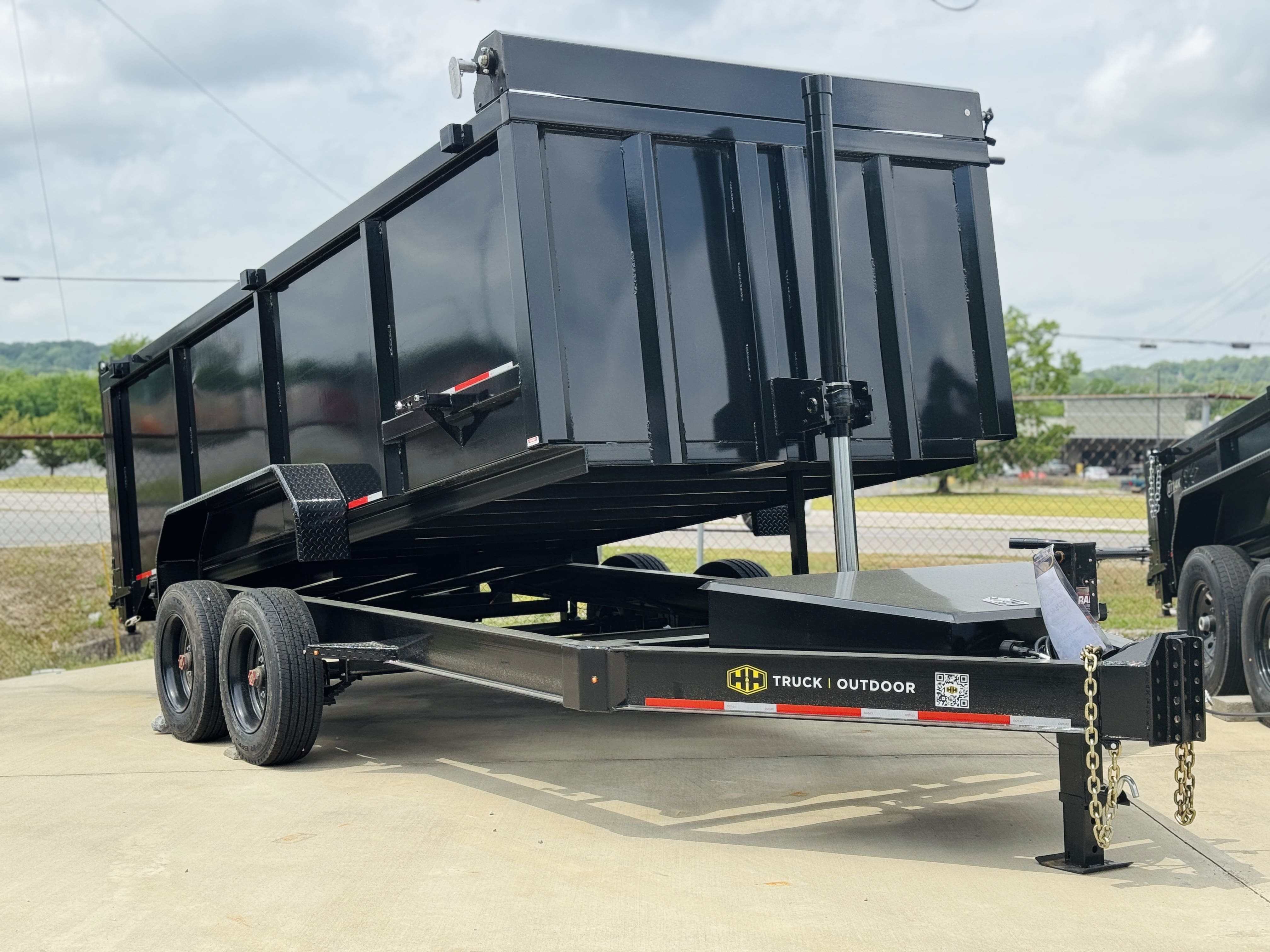 Caliber Trailers - CALDTXD716S4 - 7X16 16K DUMP TRAILER - 4' SIDES
