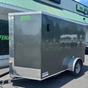 Arising ARI6x10EKOMCC - Eko Medium Charcoal Single Axle Enclosed Trailer