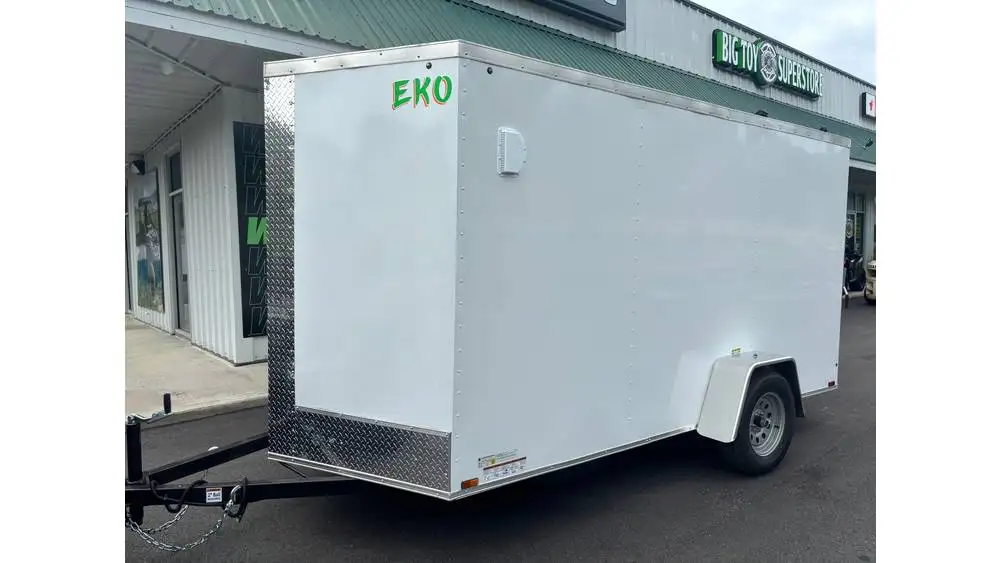 Arising ARI6x12EKOWHT – Eko White Single Axle Enclosed Trailer