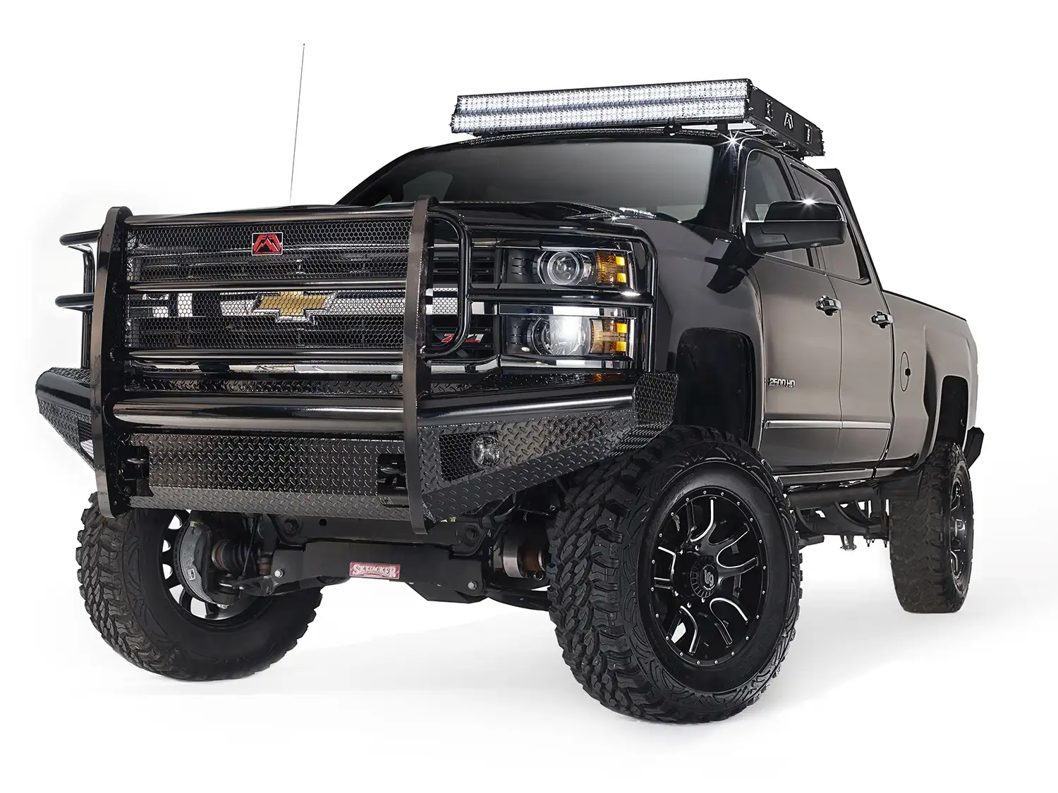 Fab Fours Black Steel Front Bumpers